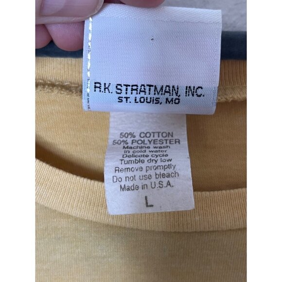 Harley Davidson Mustard Yellow Rose‎ Thorn Graphic Tee Shirt Size Large - Picture 7 of 9